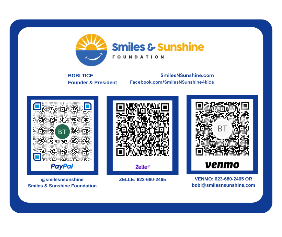 Smiles & Sunshine Donate Links